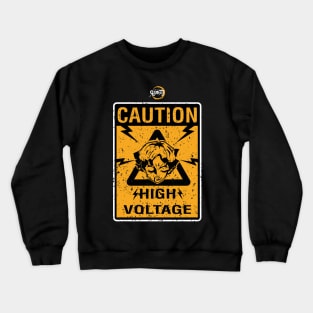 DEMON SLAYER SEASON 2: CAUTION HIGH VOLTAGE (BLACK/GRUNGE) Crewneck Sweatshirt